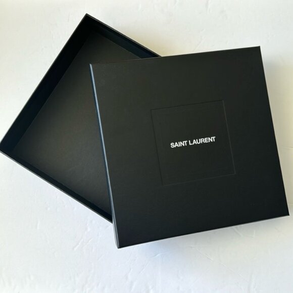 Ysl Black Original Empty Box 10" x 10" x 2" New - Picture 1 of 8